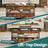 Lift-Top Coffee Table - Wood - Rustic Brown - Storage Drawers and Open Compartment