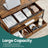 Lift-Top Coffee Table - Wood - Rustic Brown - Storage Drawers and Open Compartment