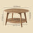 Modern Storage Table - 55x100x45 - Particleboard - 2-Tier Design