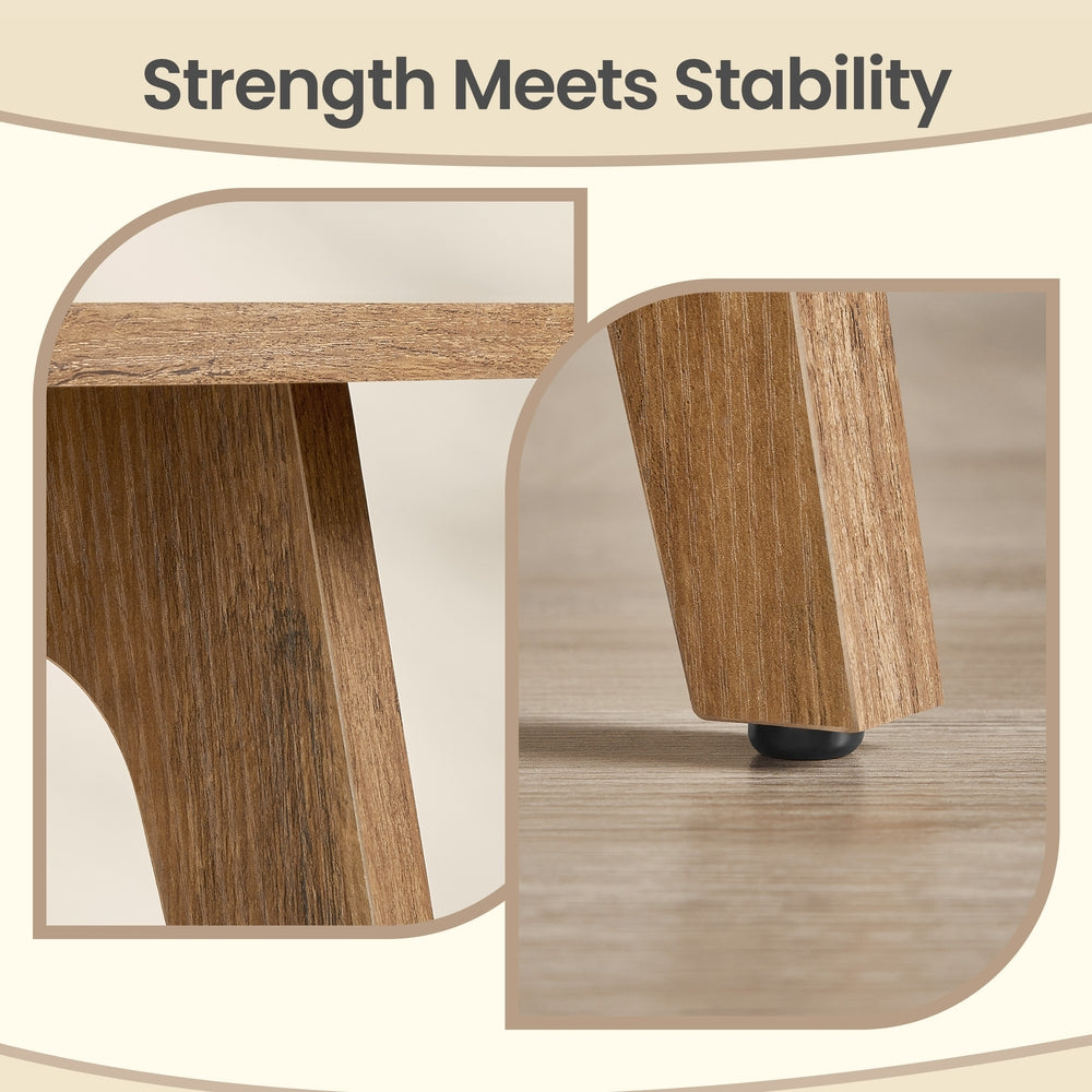 Modern Storage Table - 55x100x45 - Particleboard - 2-Tier Design