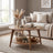 Modern Storage Table - 55x100x45 - Particleboard - 2-Tier Design