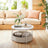 Round Coffee Table - Metal - Matte White