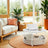Round Coffee Table - Metal - Matte White