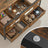 Lift Top Coffee Table - Wood - Rustic Brown - With Storage Drawers and Open Shelf