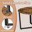 Cocktail Table - Steel - Brown and Black