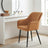 Velvet Accent Chair - 49cm Seat Width - Metal Legs - Upholstered