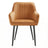 Velvet Accent Chair - 49cm Seat Width - Metal Legs - Upholstered