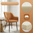 Velvet Accent Chair - 49cm Seat Width - Metal Legs - Upholstered