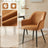 Velvet Accent Chair - 49cm Seat Width - Metal Legs - Upholstered