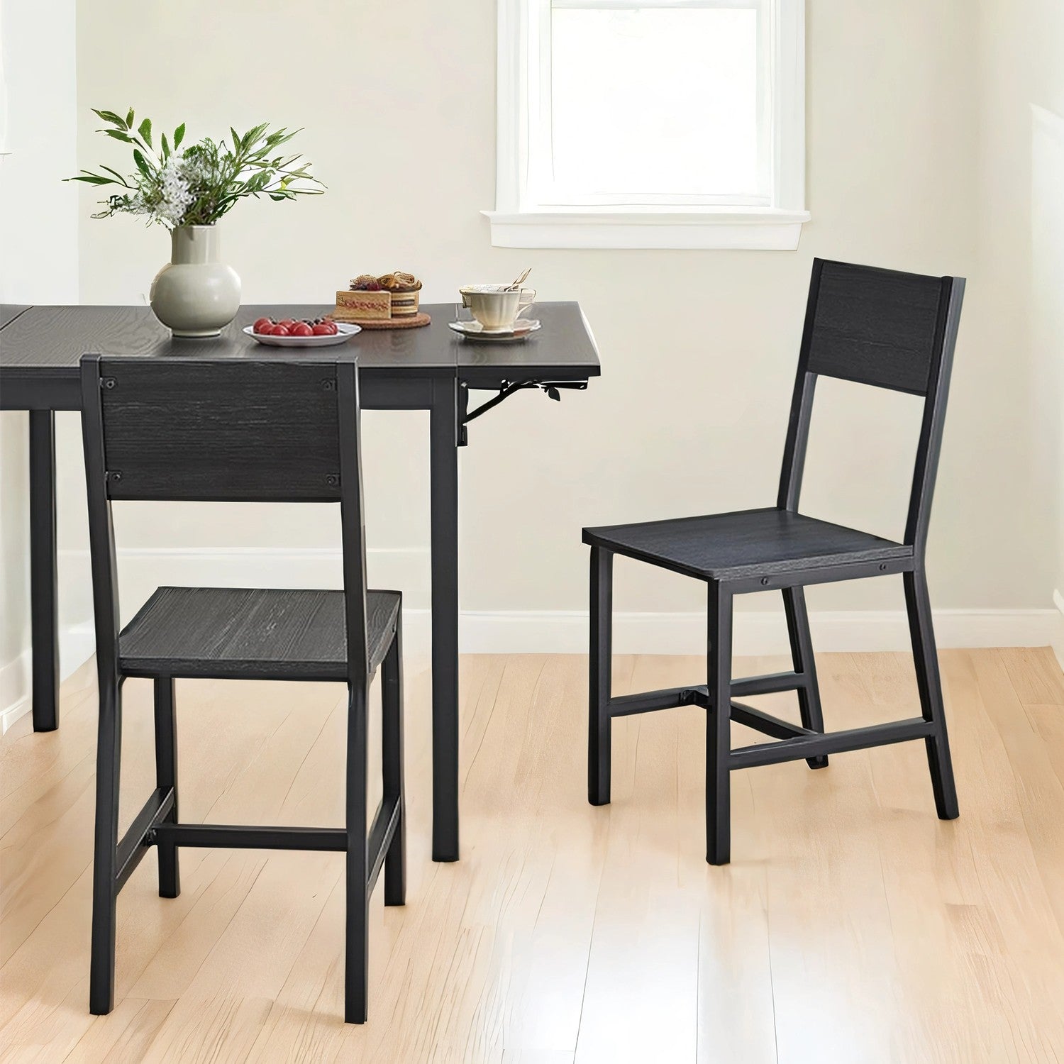 Dining Chairs Set of 2 - Steel - Industrial