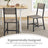 Set of 2 Dining Chairs - Steel Frame - Heather Greige