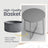Round Side Table - Wood - Ebony Black
