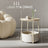Round Side Table - Wood - Ebony Black