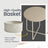 Round Side Table - Wood - Ebony Black