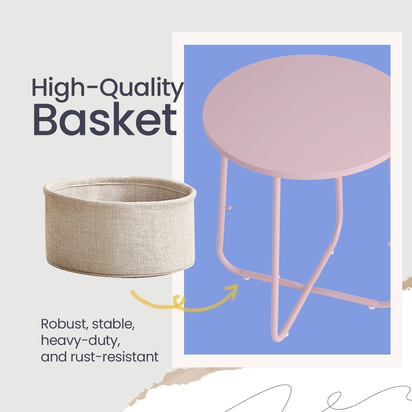 Round Side Table - Wood - Ebony Black