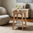 Small End Table - 2-Tier Storage - Wood - Compact