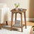 Small End Table - 2-Tier Storage - Wood - Compact