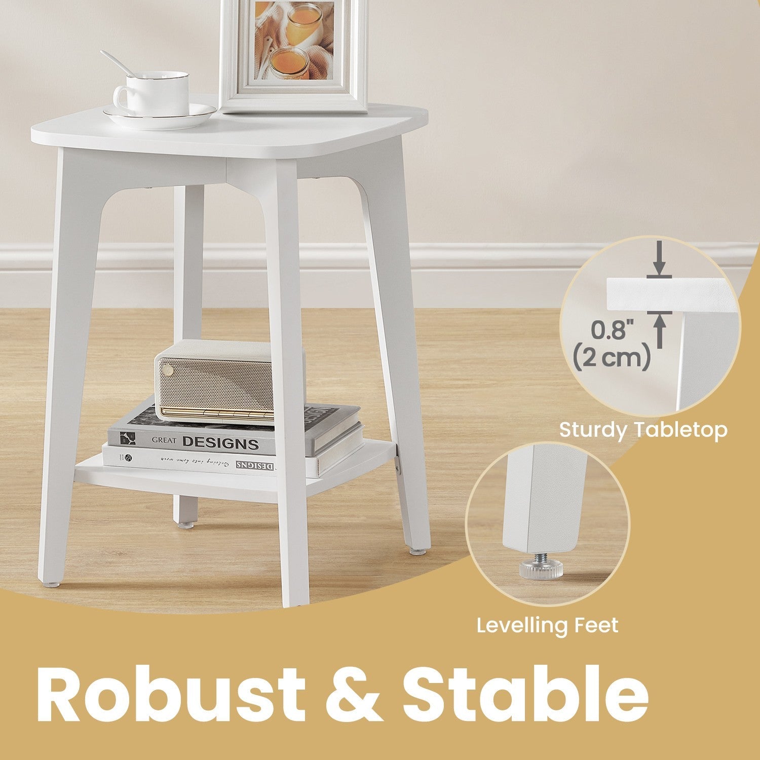 Small End Table - 15.7" - Particleboard - Lower Shelf