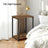Side Table - Wood - Rustic Brown and Black - Versatile Design for Living Room