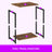 Side Table - Wood - Rustic Brown and Black - Versatile Design for Living Room