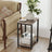 Side Table - Wood - Rustic Brown and Black - Versatile Design for Living Room