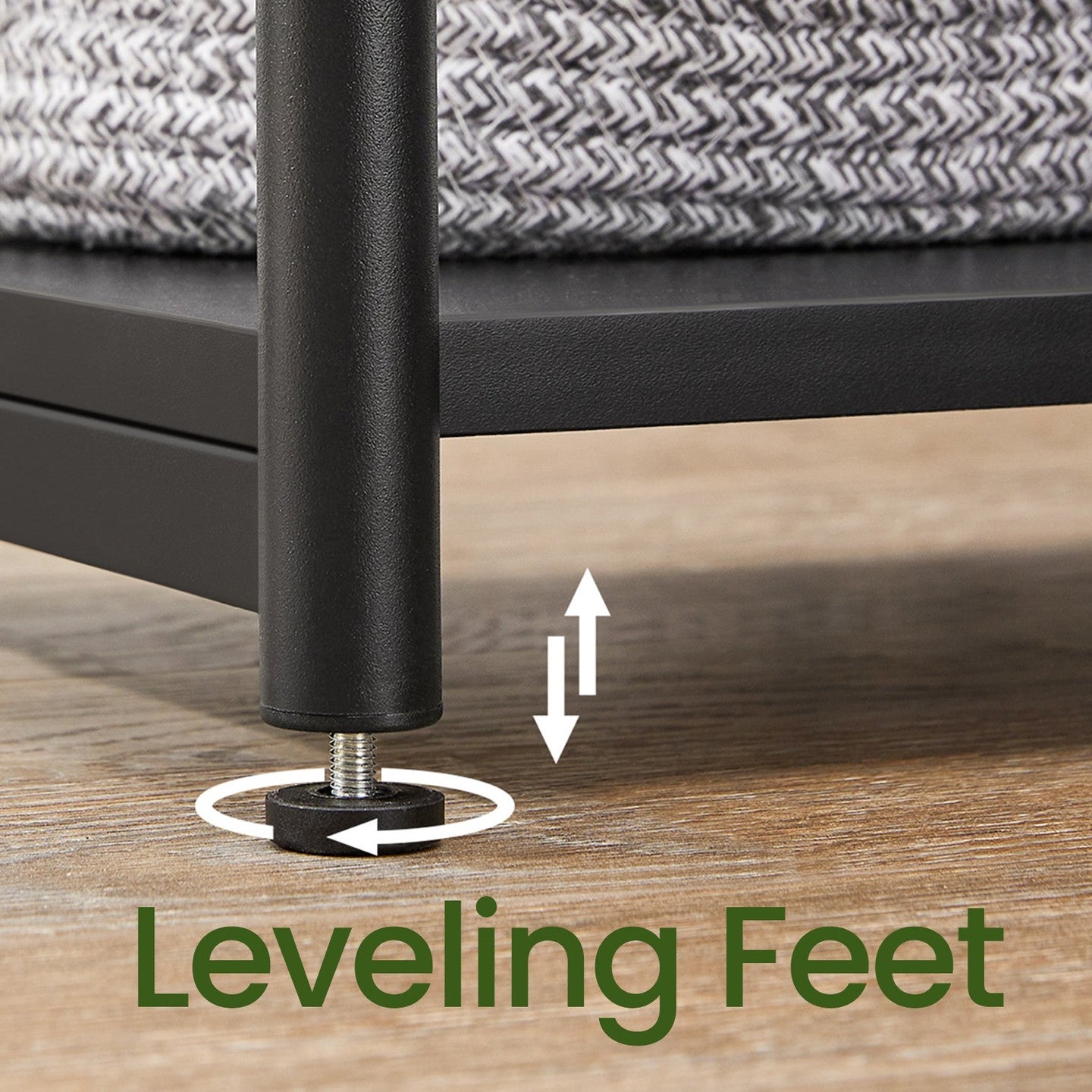 Side Table - Wood - Rustic Brown and Black - Versatile Design for Living Room