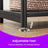 Set of 2 Side Tables - Wooden - Rustic Brown and Black - 2-Tier Design for Living Room and Bedroom