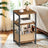 3-Tier End Table - Steel Frame - Rustic Brown - Versatile for Living Room