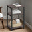 End Table - 3-Tier Design - Wood - Rustic Brown
