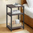 End Table - 3-Tier Design - Wood - Rustic Brown