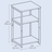 End Table - 3-Tier Design - Wood - Rustic Brown