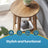 End Table - Particleboard - Brown - with Bottom Shelf