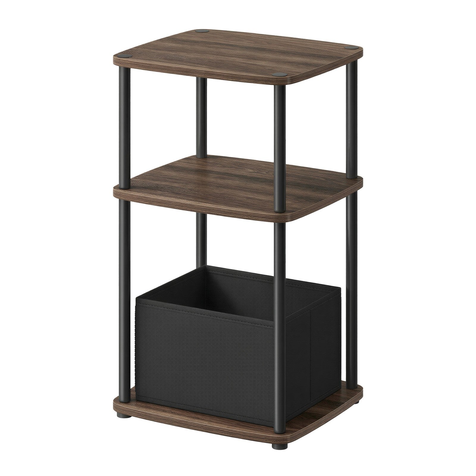 Superfast Toolless Assembly - Wood and Steel - Natural Walnut