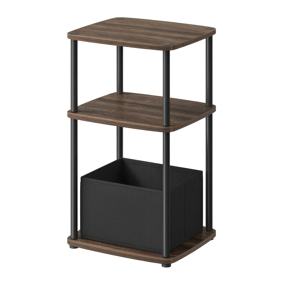 Superfast Toolless Assembly - Wood and Steel - Natural Walnut