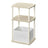 Superfast Toolless Assembly, Side Table - Wood and Steel - Beige