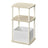 Superfast Toolless Assembly, Side Table - Wood and Steel - Beige