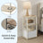 Superfast Toolless Assembly, Side Table - Wood and Steel - Beige