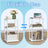 3-Tier Side Table - Fabric - Snow White - Toolless Assembly