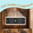 Slim Side Table - Wood - Rustic Brown and Black - Integrated Charging Station and Storage