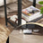 Narrow Side End Table - Iron - Rustic Brown