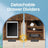 Narrow End Table - Wood - Rustic Brown - Featuring Charging Station and 2 Drawers