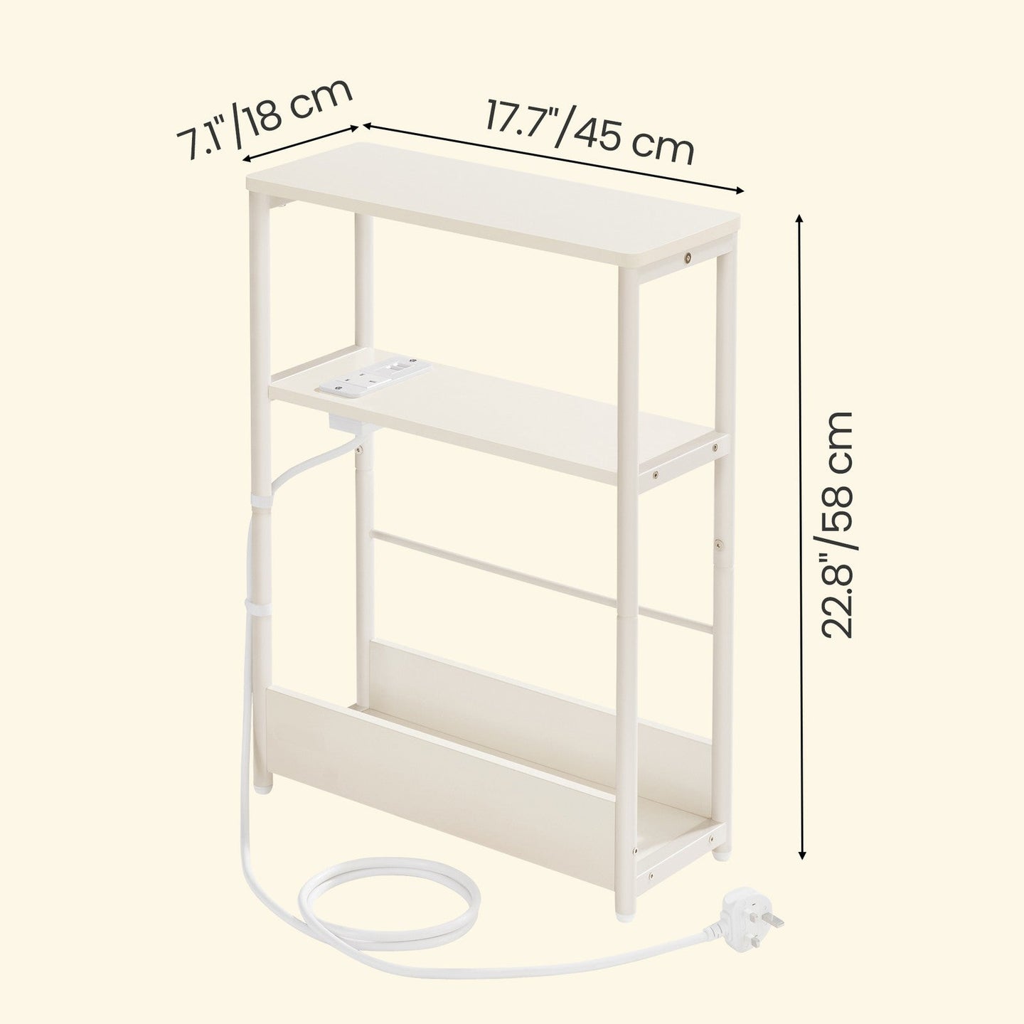 Slim End Table - Wood - Dark Finish