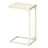 C-Shaped Sofa Table - Steel and Wood - White - with Metal Frame