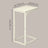 C-Shaped Sofa Table - Steel and Wood