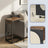C-Shaped Side Table - 30L - Particleboard - 2 USB Ports