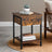 Nightstand - Metal - Rustic Brown