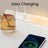Nightstand - Wood - Cloud White - Slim Design with Charging Station and LED Light