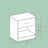 Bedside Table - Wood - Classic White - Features Drawer and Open Compartment