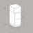 Narrow Side Table - Wood - Black - 2 Drawers and Open Compartment for Flexible Storage