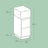 Narrow Side Table - Wood - Beige - 2 Drawers and Open Compartment